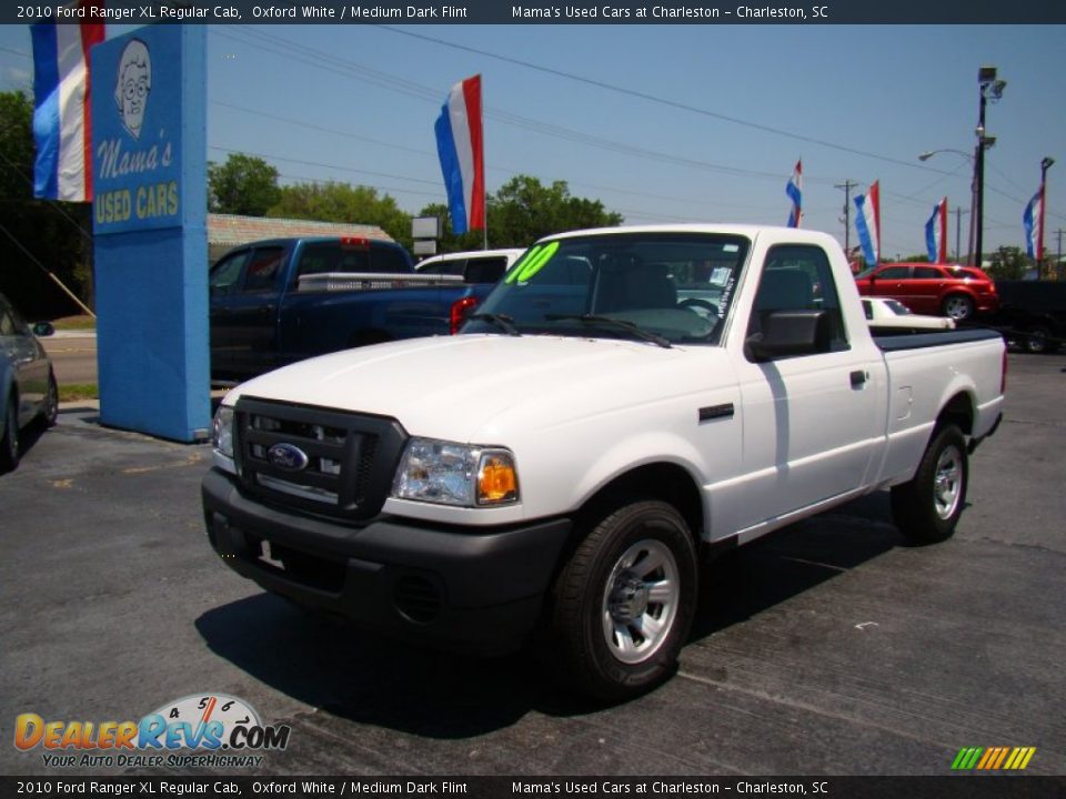 2010 Ford Ranger XL Regular Cab Oxford White / Medium Dark Flint Photo #4