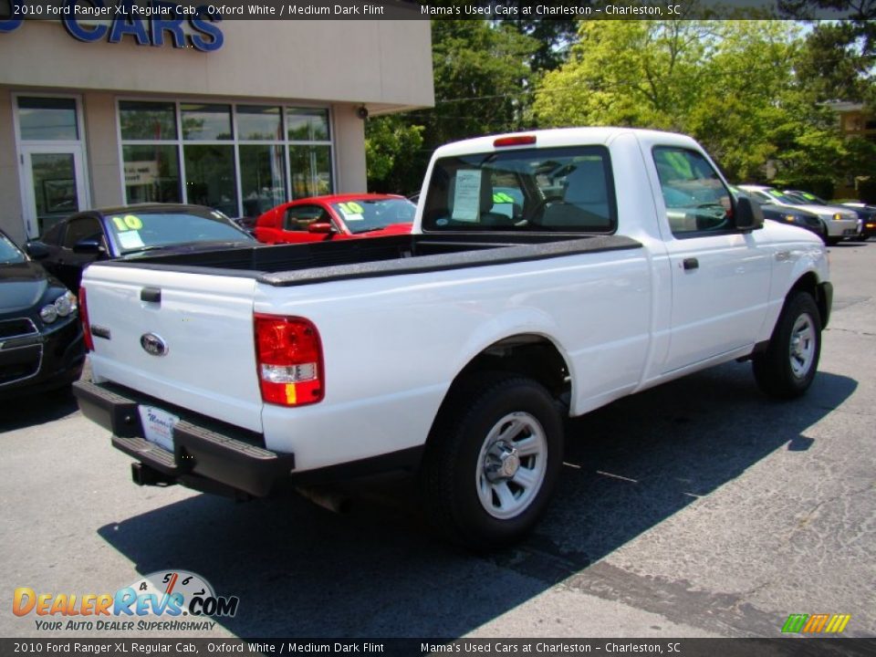 2010 Ford Ranger XL Regular Cab Oxford White / Medium Dark Flint Photo #8