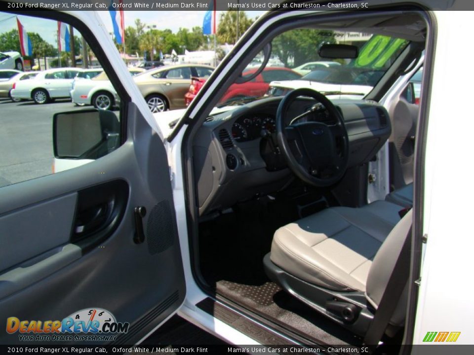 2010 Ford Ranger XL Regular Cab Oxford White / Medium Dark Flint Photo #9