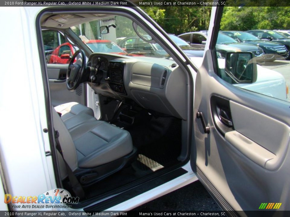 2010 Ford Ranger XL Regular Cab Oxford White / Medium Dark Flint Photo #10