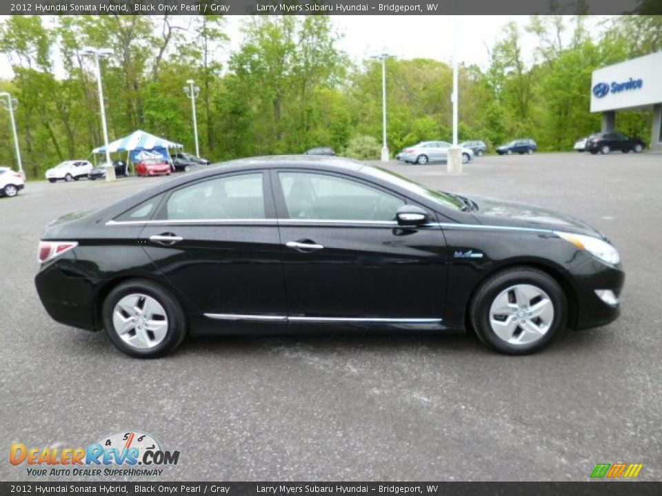 Black Onyx Pearl 2012 Hyundai Sonata Hybrid Photo #8