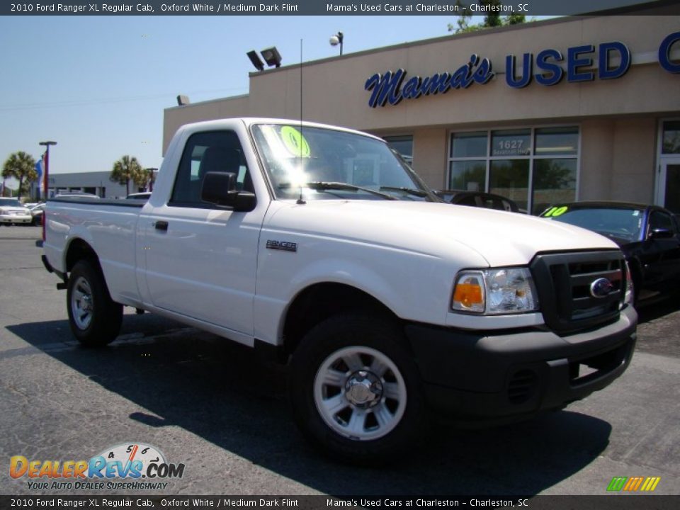 2010 Ford Ranger XL Regular Cab Oxford White / Medium Dark Flint Photo #20