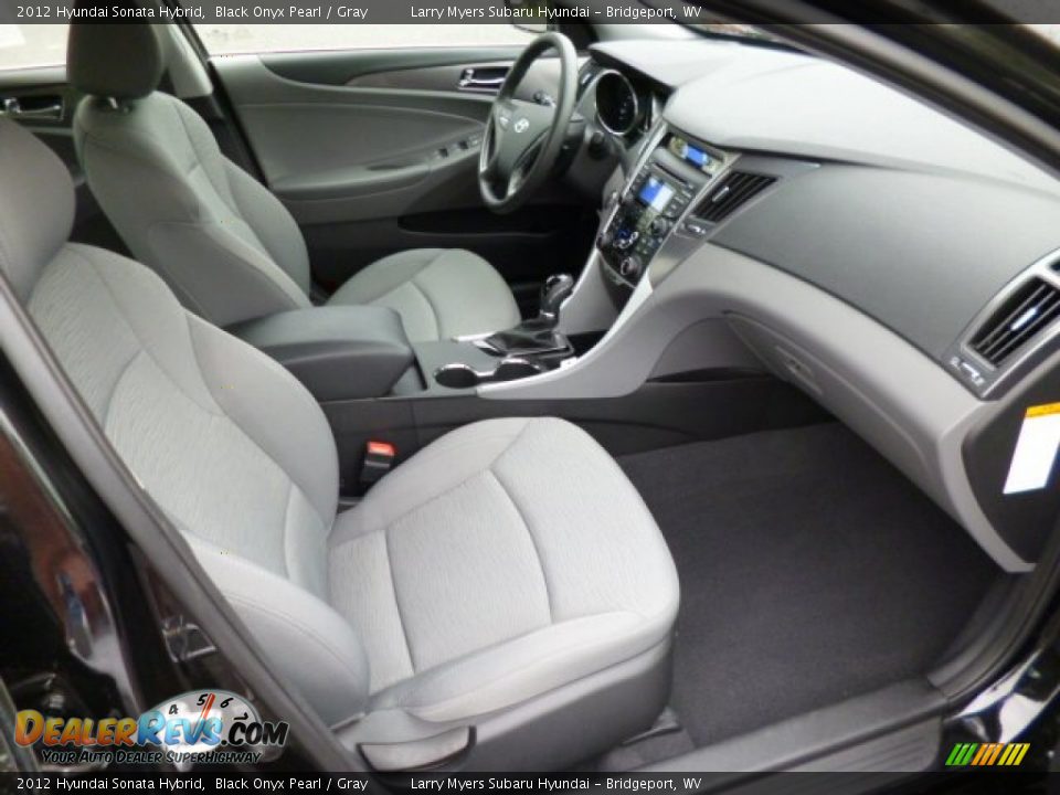 Gray Interior - 2012 Hyundai Sonata Hybrid Photo #10
