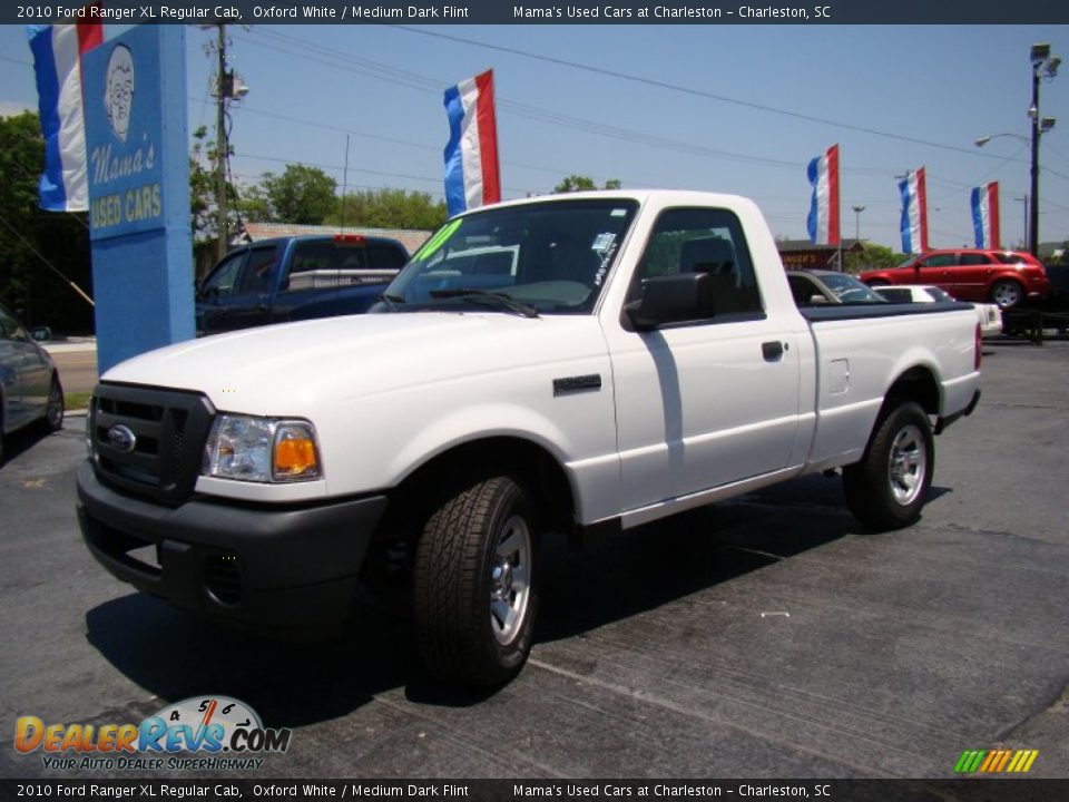 2010 Ford Ranger XL Regular Cab Oxford White / Medium Dark Flint Photo #21