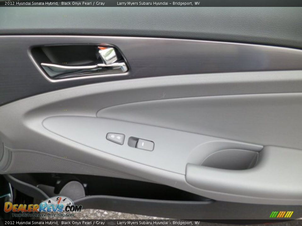 2012 Hyundai Sonata Hybrid Black Onyx Pearl / Gray Photo #11