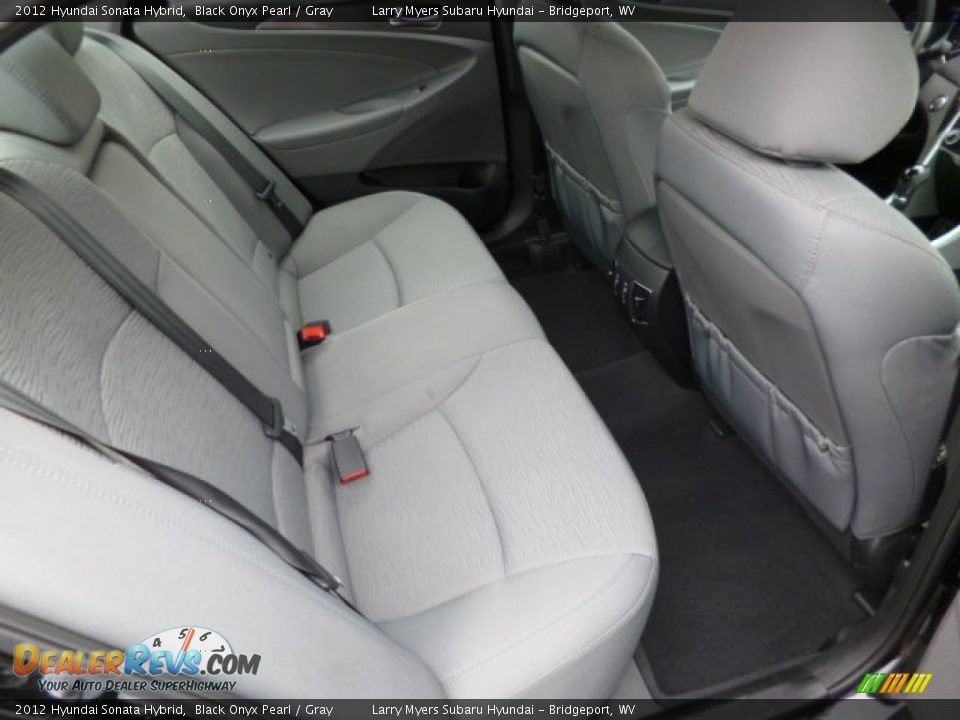 2012 Hyundai Sonata Hybrid Black Onyx Pearl / Gray Photo #12