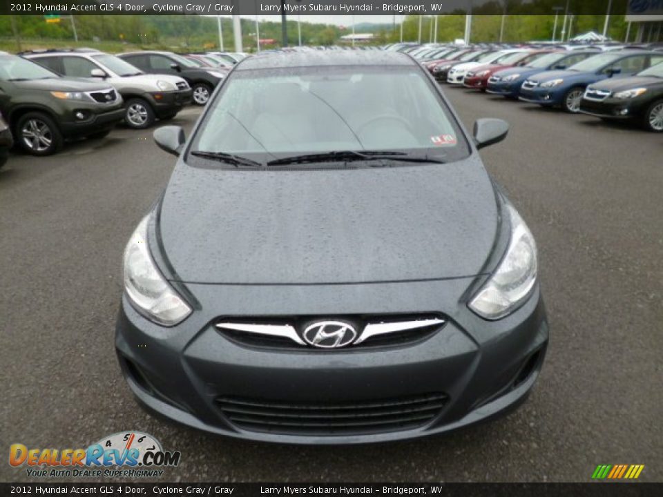2012 Hyundai Accent GLS 4 Door Cyclone Gray / Gray Photo #2
