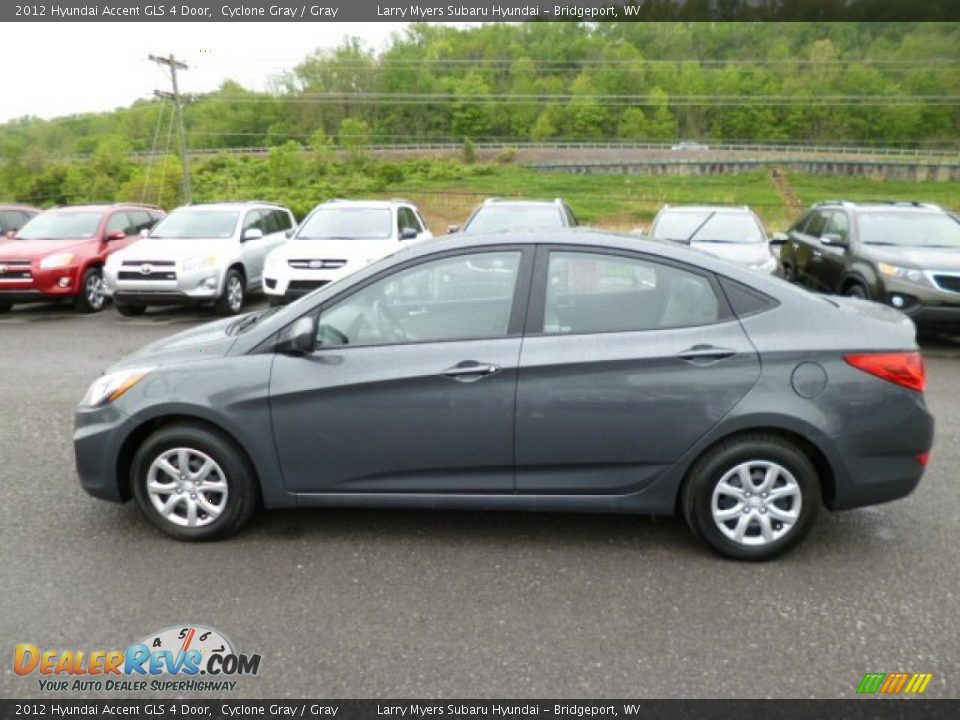 Cyclone Gray 2012 Hyundai Accent GLS 4 Door Photo #4