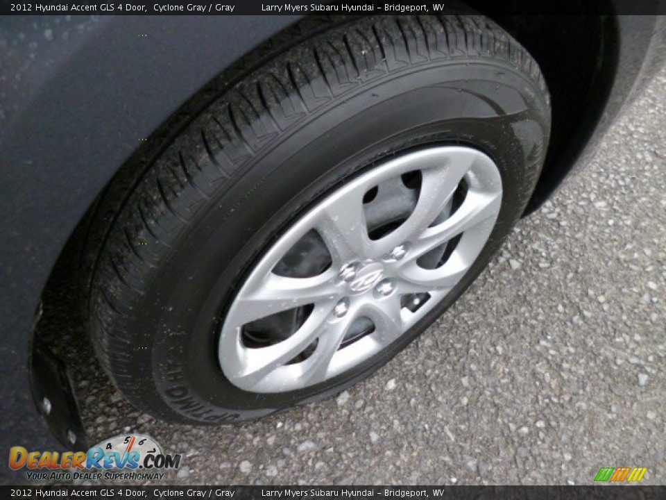 2012 Hyundai Accent GLS 4 Door Cyclone Gray / Gray Photo #9