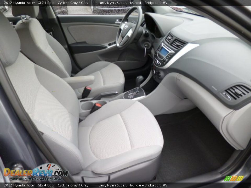Gray Interior - 2012 Hyundai Accent GLS 4 Door Photo #10