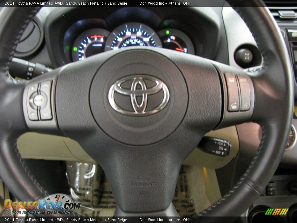 2011 Toyota RAV4 Limited 4WD Sandy Beach Metallic / Sand Beige Photo #15