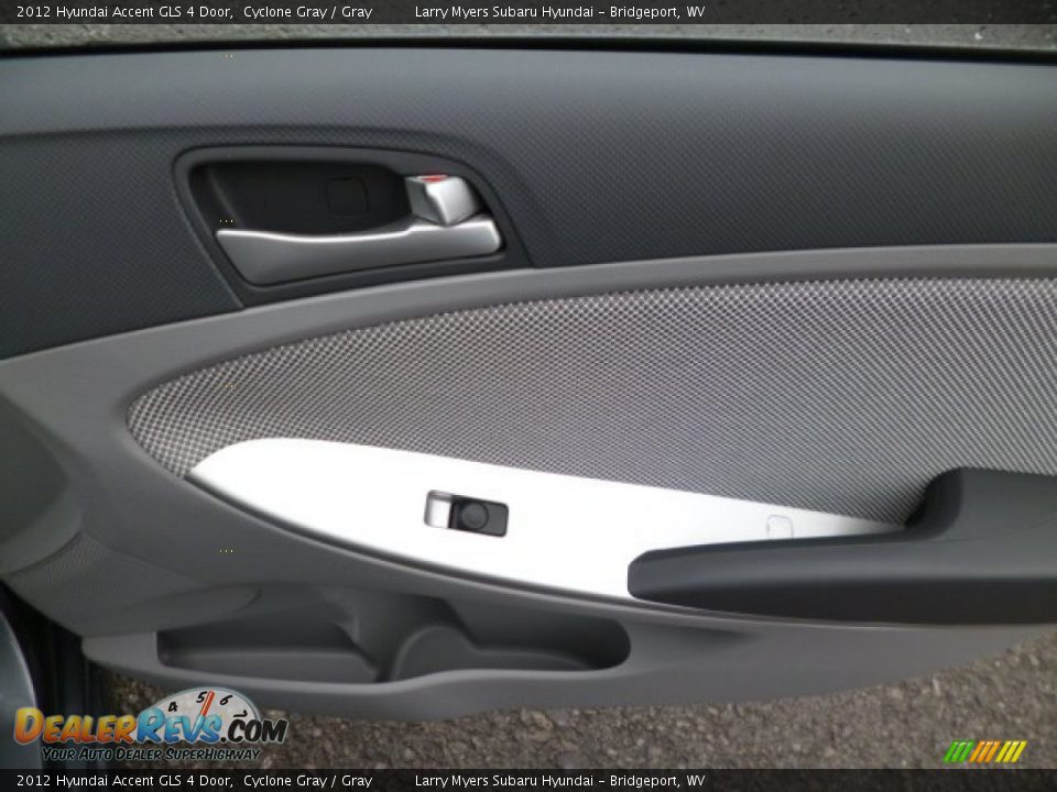 2012 Hyundai Accent GLS 4 Door Cyclone Gray / Gray Photo #11