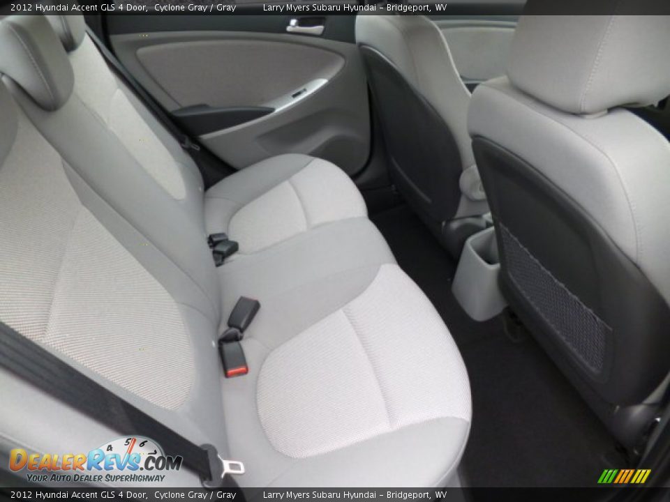 Rear Seat of 2012 Hyundai Accent GLS 4 Door Photo #12