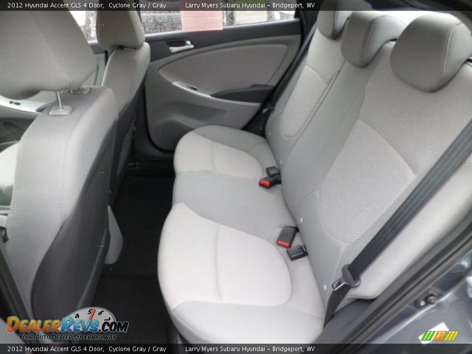 Rear Seat of 2012 Hyundai Accent GLS 4 Door Photo #13