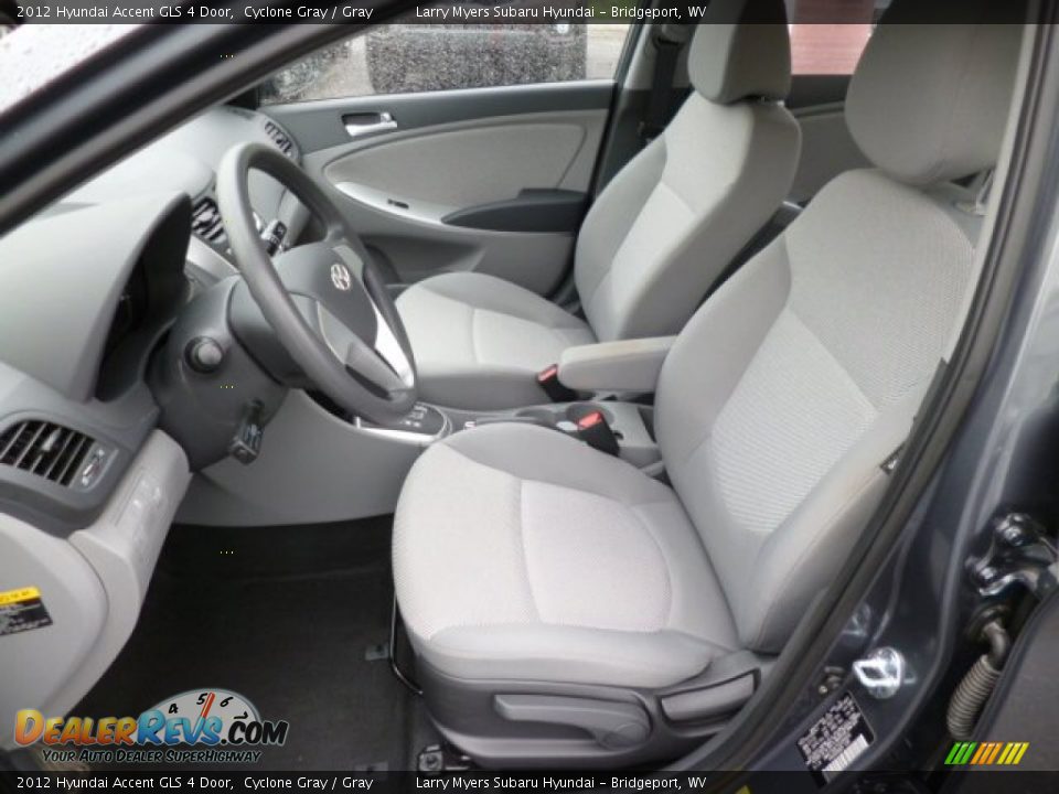 Gray Interior - 2012 Hyundai Accent GLS 4 Door Photo #15