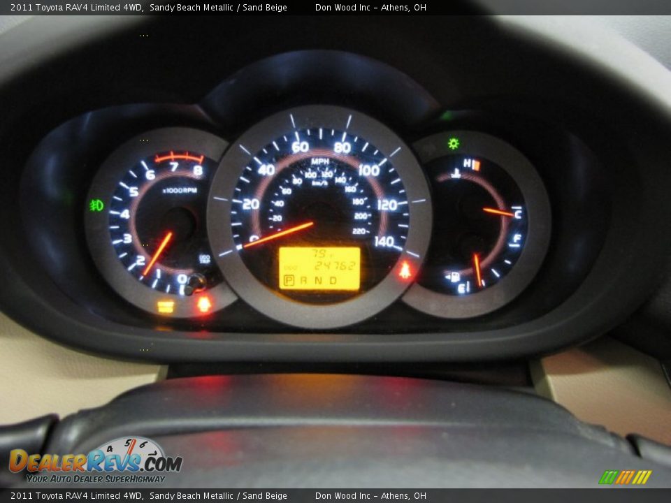 2011 Toyota RAV4 Limited 4WD Sandy Beach Metallic / Sand Beige Photo #20