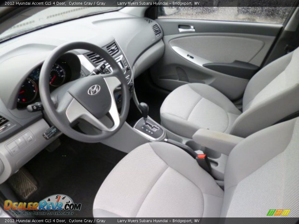 Gray Interior - 2012 Hyundai Accent GLS 4 Door Photo #16