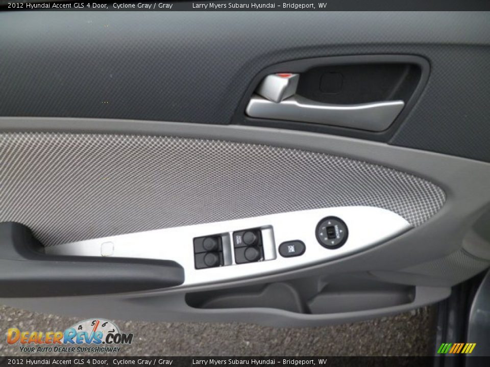 2012 Hyundai Accent GLS 4 Door Cyclone Gray / Gray Photo #17
