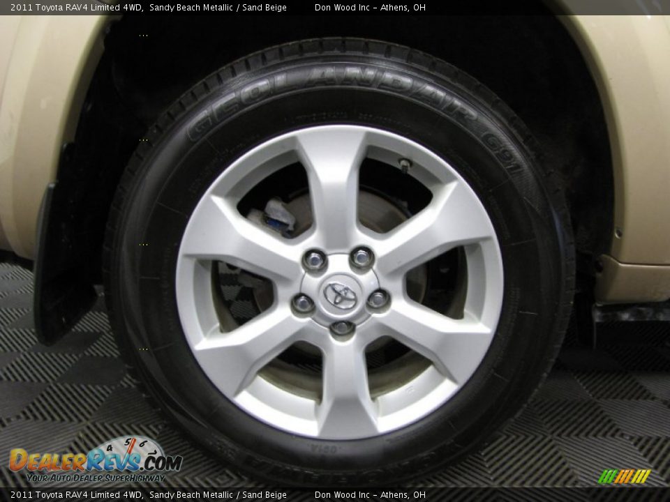 2011 Toyota RAV4 Limited 4WD Sandy Beach Metallic / Sand Beige Photo #28