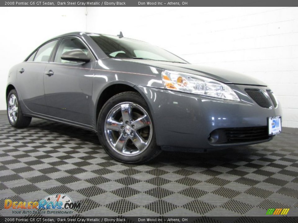 2008 Pontiac G6 GT Sedan Dark Steel Gray Metallic / Ebony Black Photo #1
