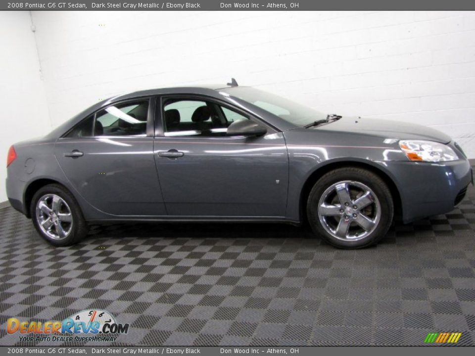 2008 Pontiac G6 GT Sedan Dark Steel Gray Metallic / Ebony Black Photo #3