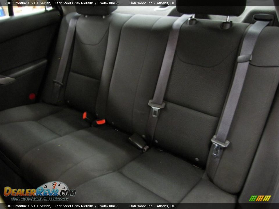 2008 Pontiac G6 GT Sedan Dark Steel Gray Metallic / Ebony Black Photo #7