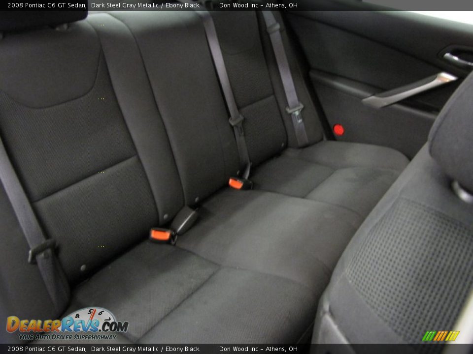 2008 Pontiac G6 GT Sedan Dark Steel Gray Metallic / Ebony Black Photo #8