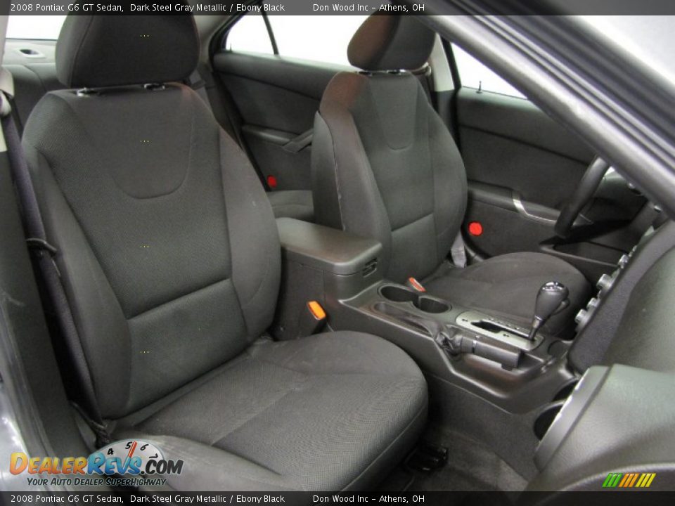 2008 Pontiac G6 GT Sedan Dark Steel Gray Metallic / Ebony Black Photo #9