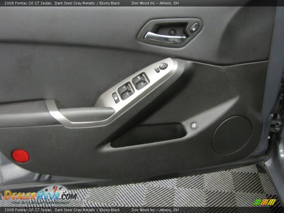 2008 Pontiac G6 GT Sedan Dark Steel Gray Metallic / Ebony Black Photo #10