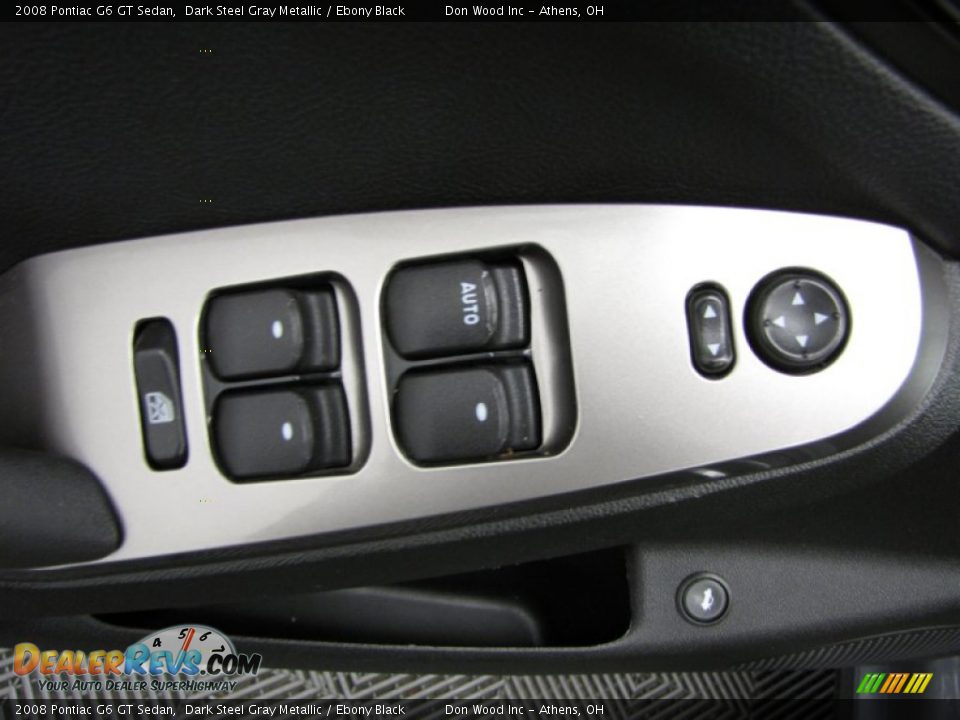 2008 Pontiac G6 GT Sedan Dark Steel Gray Metallic / Ebony Black Photo #11