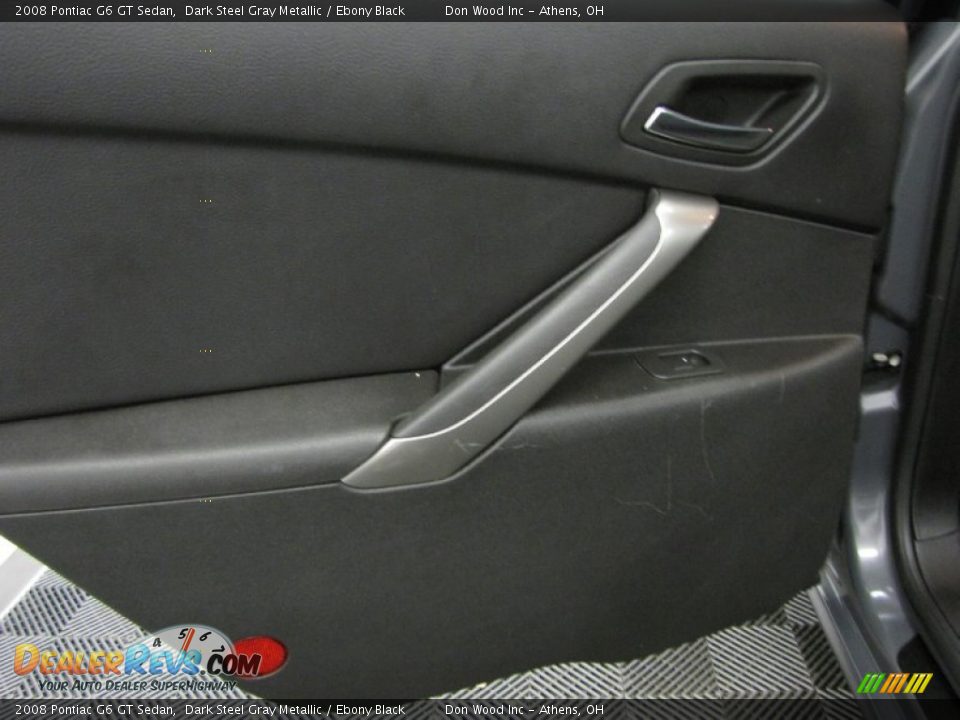 2008 Pontiac G6 GT Sedan Dark Steel Gray Metallic / Ebony Black Photo #12