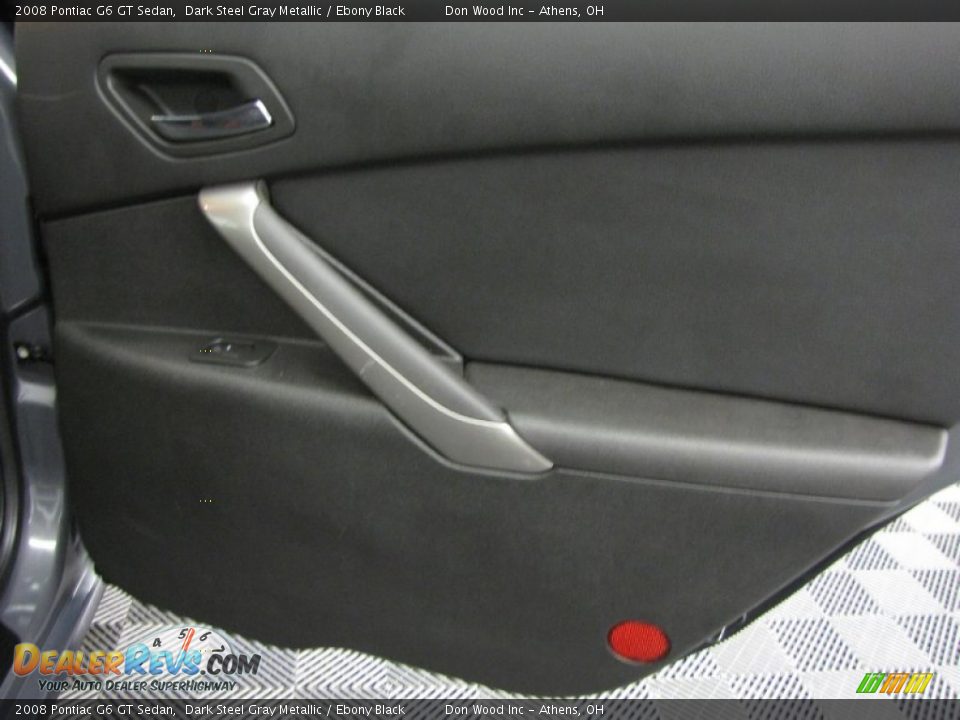 2008 Pontiac G6 GT Sedan Dark Steel Gray Metallic / Ebony Black Photo #13