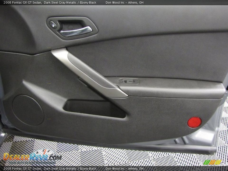 2008 Pontiac G6 GT Sedan Dark Steel Gray Metallic / Ebony Black Photo #14