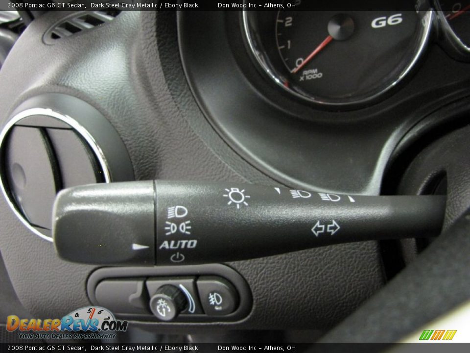 2008 Pontiac G6 GT Sedan Dark Steel Gray Metallic / Ebony Black Photo #18
