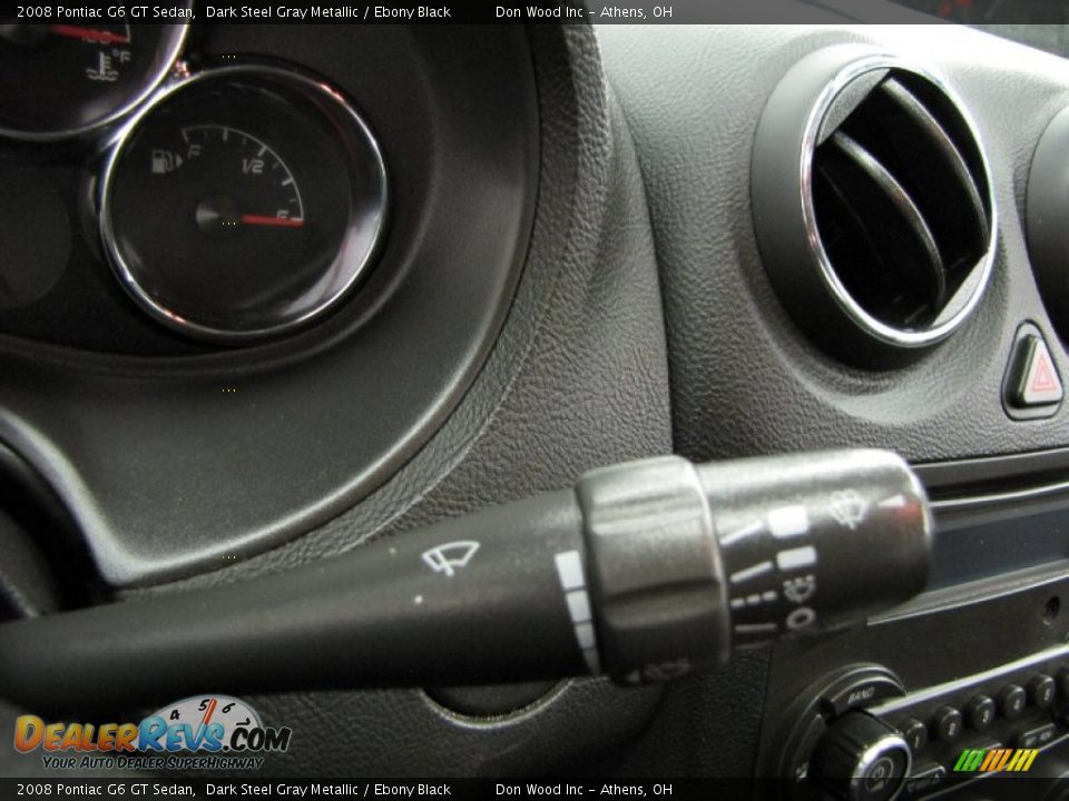 2008 Pontiac G6 GT Sedan Dark Steel Gray Metallic / Ebony Black Photo #19