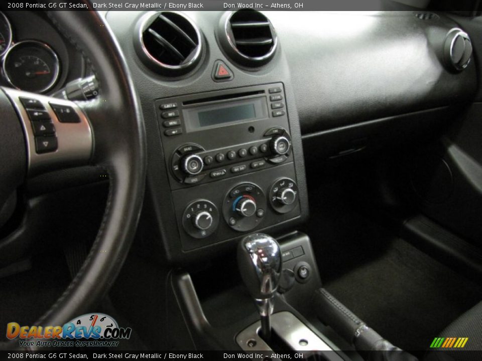 2008 Pontiac G6 GT Sedan Dark Steel Gray Metallic / Ebony Black Photo #23