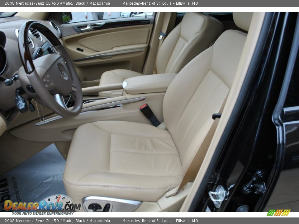 2008 Mercedes-Benz GL 450 4Matic Black / Macadamia Photo #2