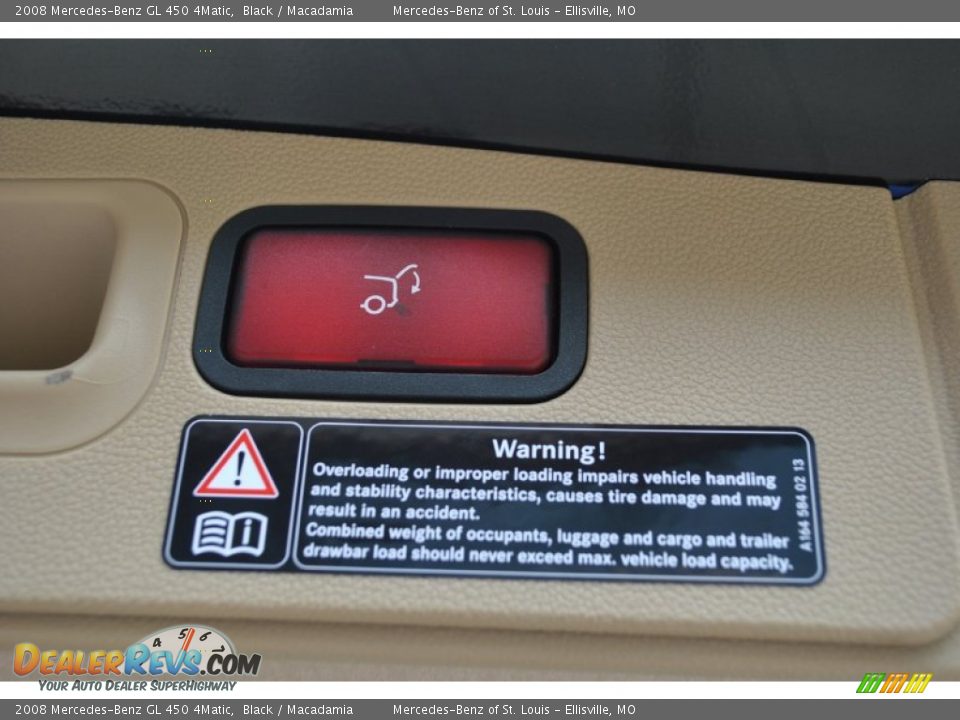 2008 Mercedes-Benz GL 450 4Matic Black / Macadamia Photo #14
