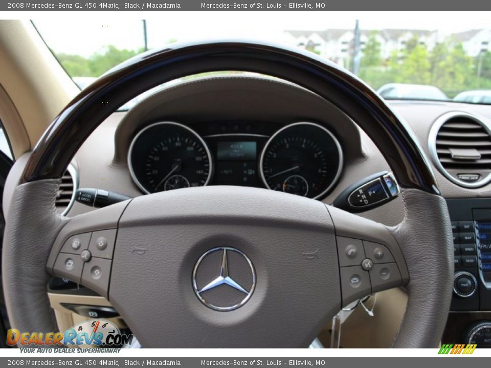 2008 Mercedes-Benz GL 450 4Matic Black / Macadamia Photo #23