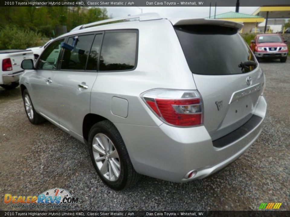 2010 Toyota Highlander Hybrid Limited 4WD Classic Silver Metallic / Ash Photo #4