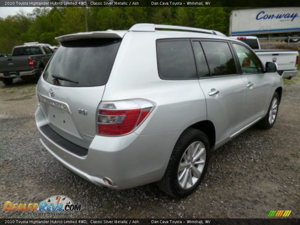 2010 Toyota Highlander Hybrid Limited 4WD Classic Silver Metallic / Ash Photo #5