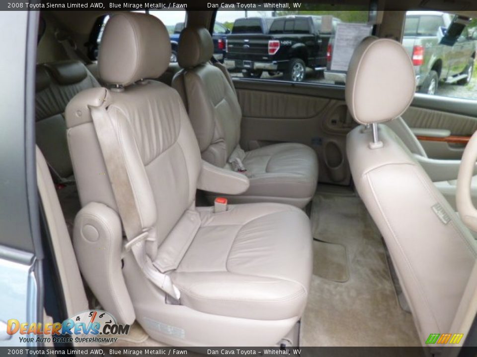 Rear Seat of 2008 Toyota Sienna Limited AWD Photo #9