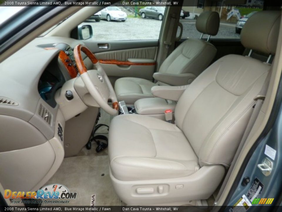 Front Seat of 2008 Toyota Sienna Limited AWD Photo #11