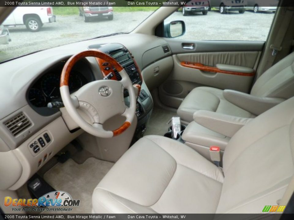 Fawn Interior - 2008 Toyota Sienna Limited AWD Photo #12
