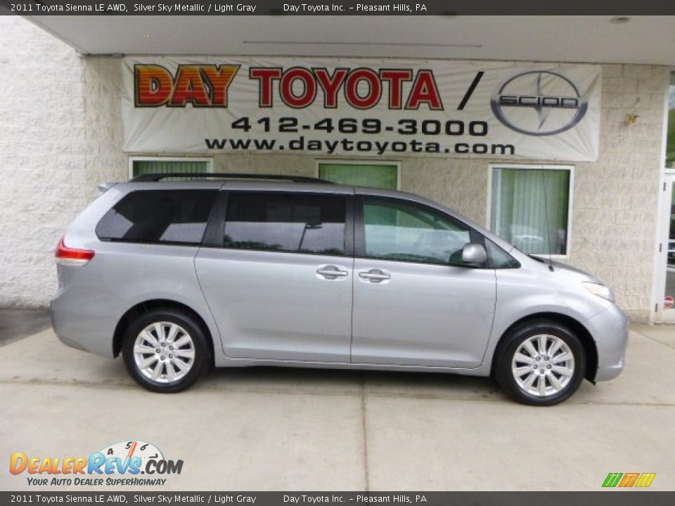 2011 Toyota Sienna LE AWD Silver Sky Metallic / Light Gray Photo #1
