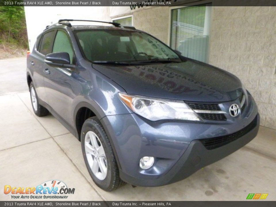2013 Toyota RAV4 XLE AWD Shoreline Blue Pearl / Black Photo #7