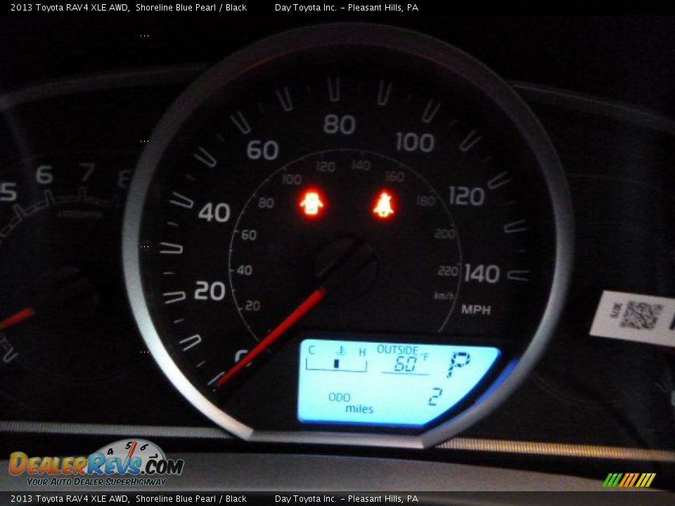 2013 Toyota RAV4 XLE AWD Shoreline Blue Pearl / Black Photo #20