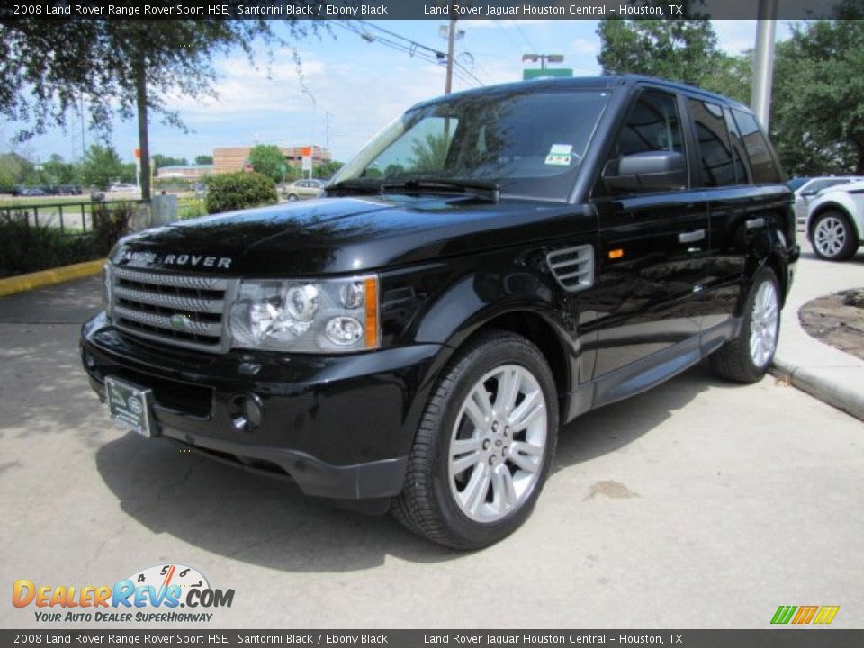 2008 Land Rover Range Rover Sport HSE Santorini Black / Ebony Black Photo #5
