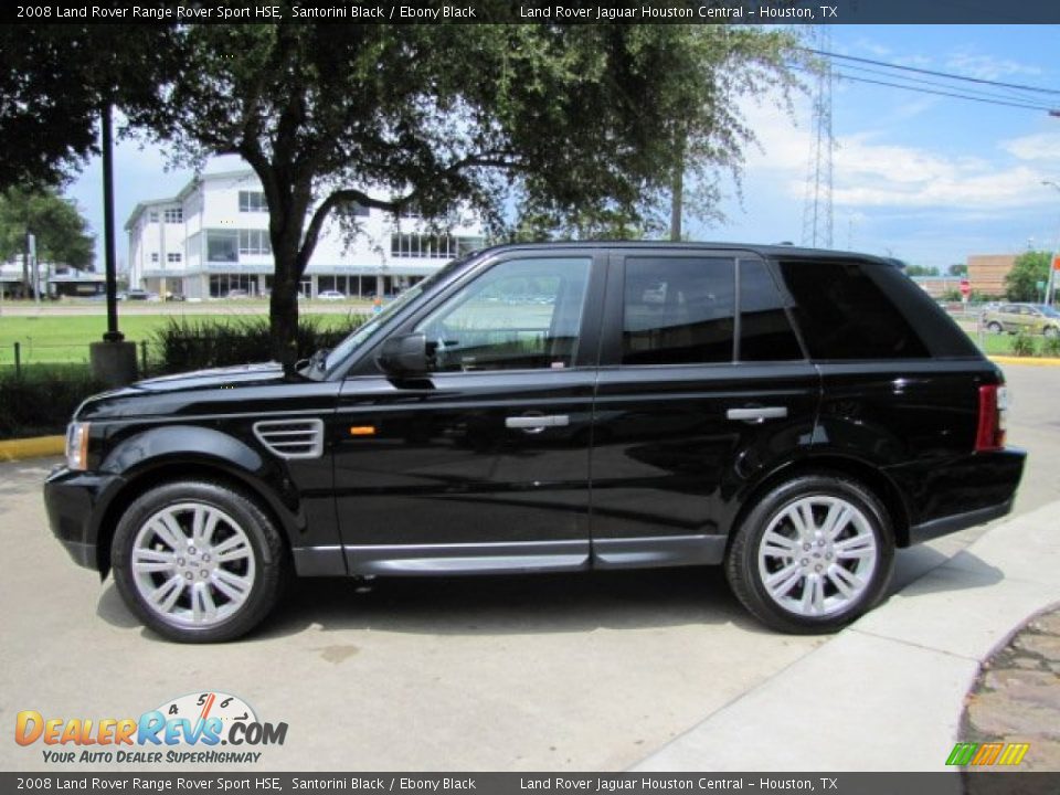 2008 Land Rover Range Rover Sport HSE Santorini Black / Ebony Black Photo #7