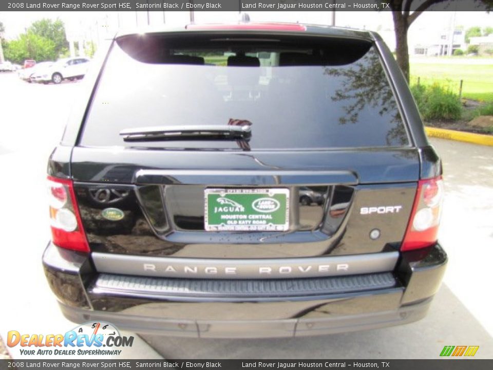 2008 Land Rover Range Rover Sport HSE Santorini Black / Ebony Black Photo #9